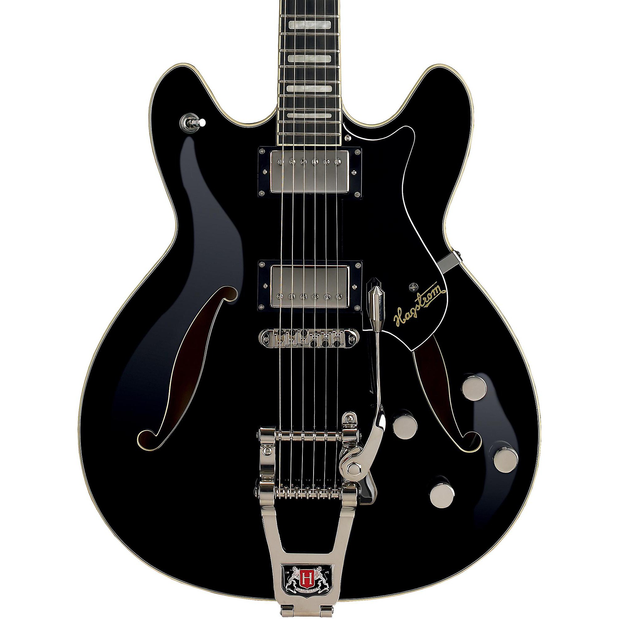 

Электрогитара Hagstrom Tremar Viking Deluxe, глянцевая, черная