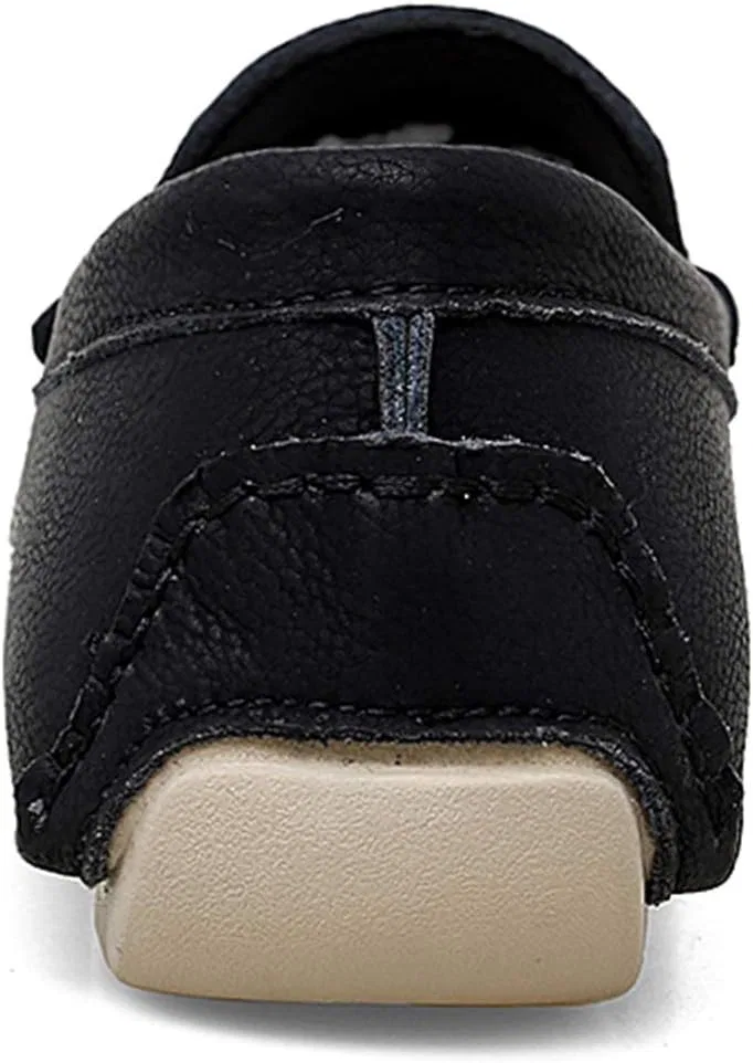 Мокасины кожаные, Black — фото 3