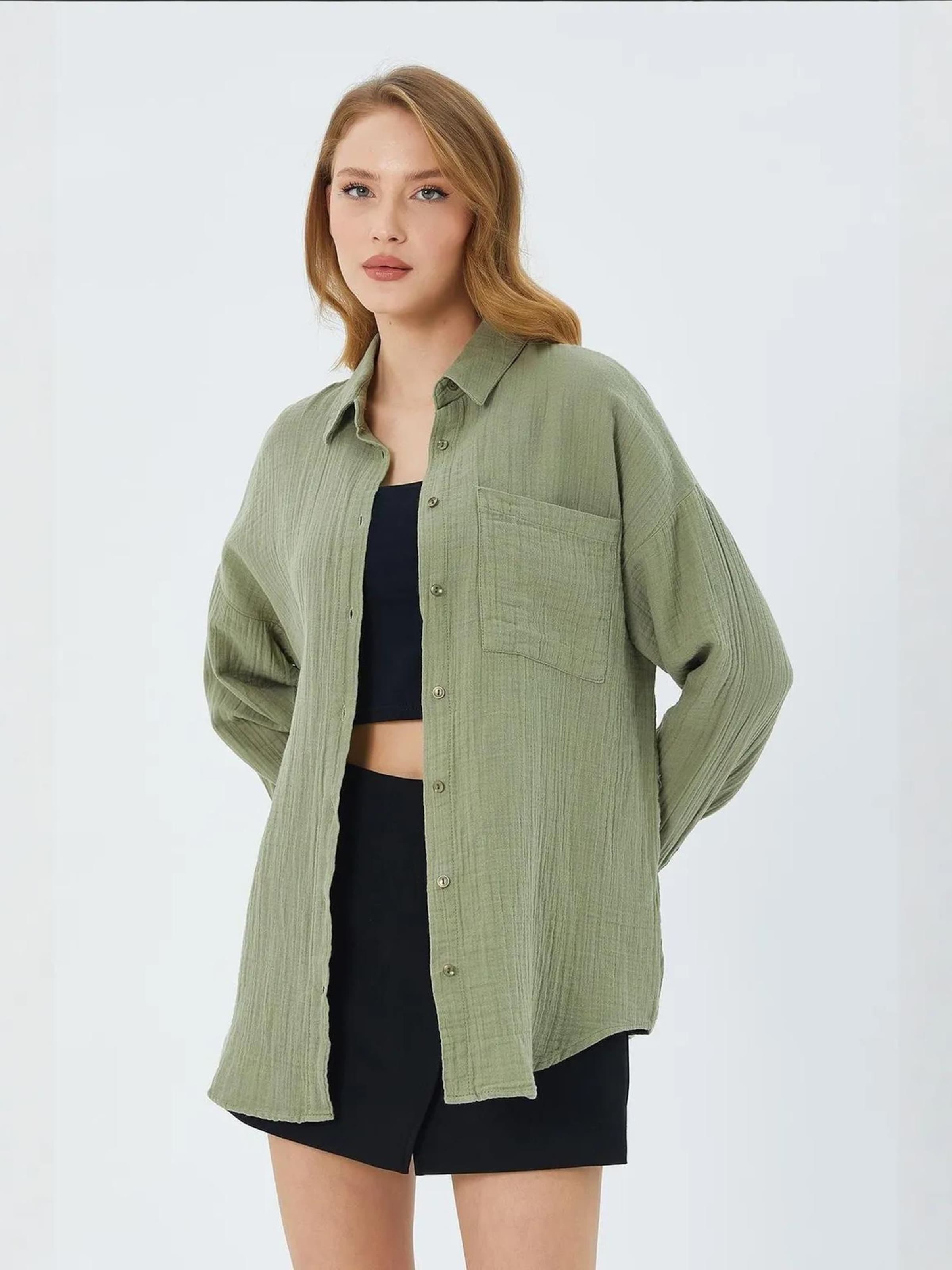 

MixRay Блузка в цвете Khaki