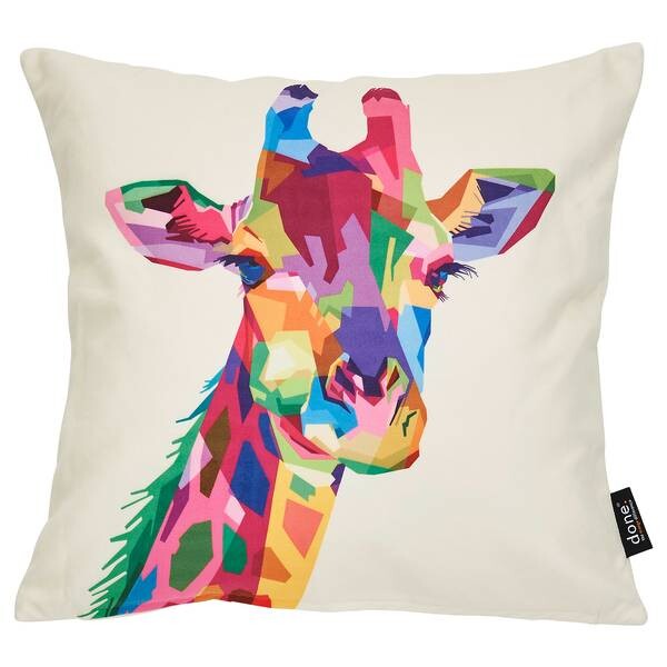 

Чехол на подушку done. Velour Giraffe, 45 см, разноцветный