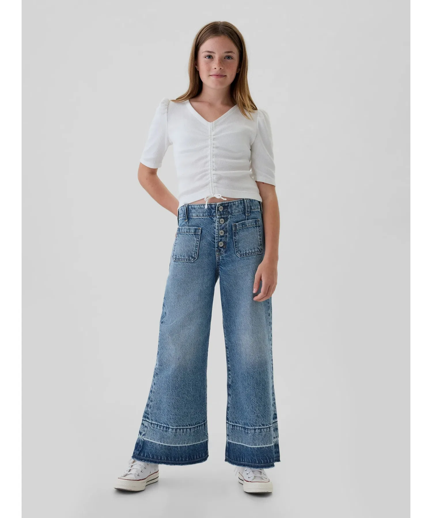 Детские джинсы Washwell High-Rise Stride Ankle Denim — фото 2