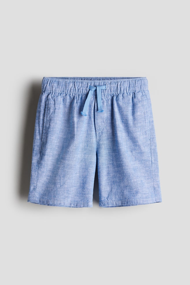 

Шорты из льняной смеси H&M, синий
