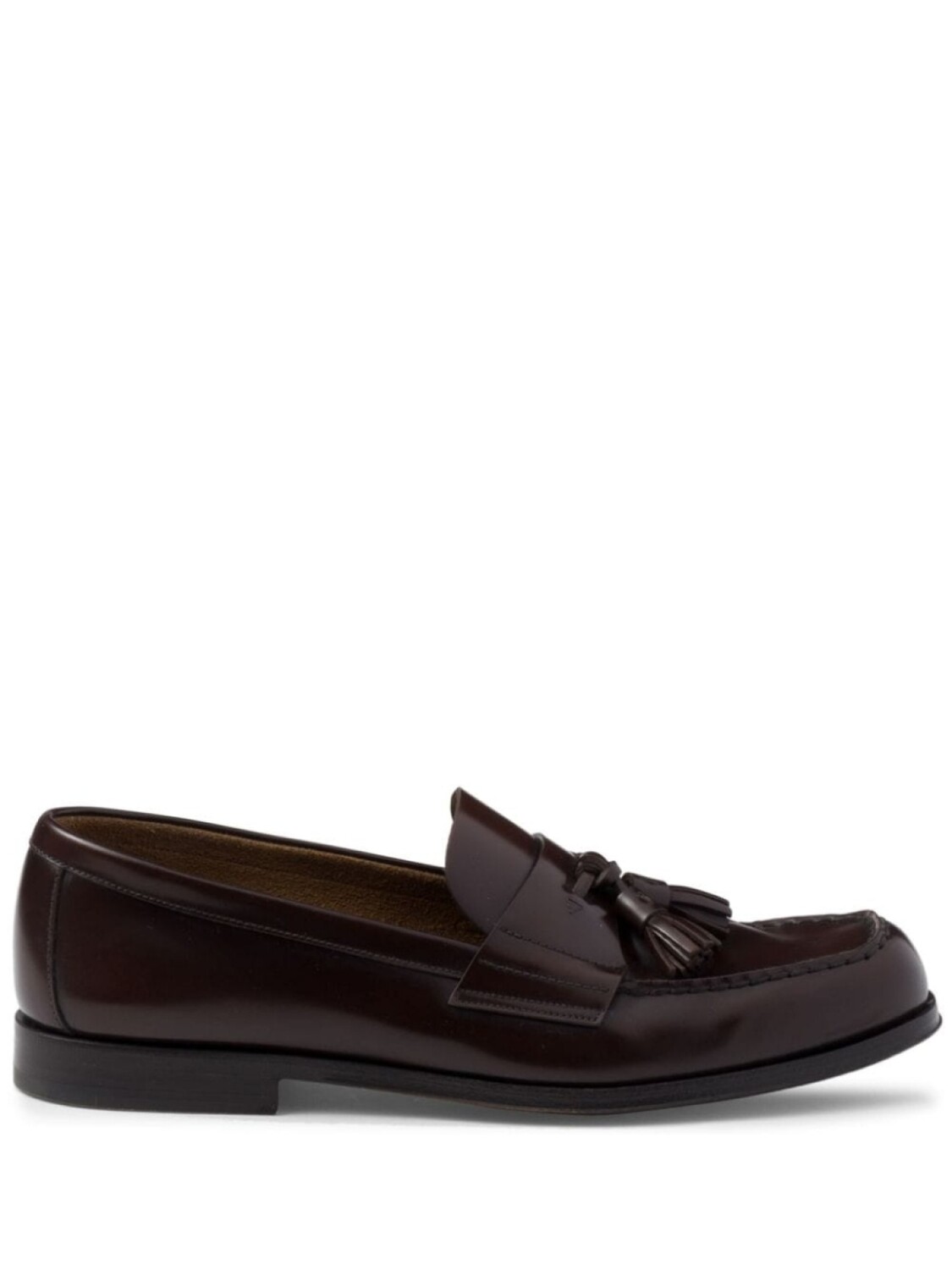 

Prada кожаные лоферы, коричневый