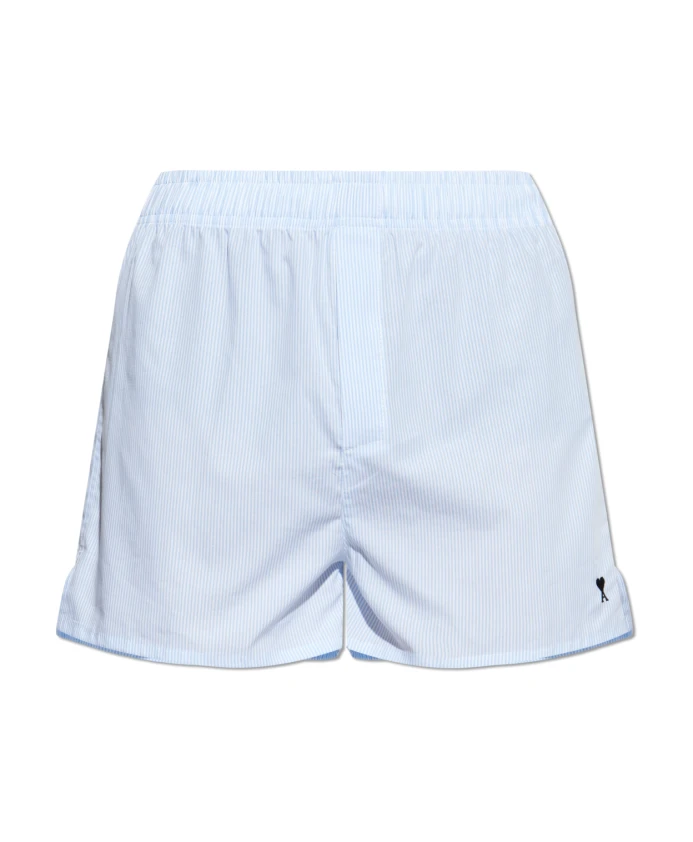 

Хлопковые шорты-трусики Ami Paris, синий