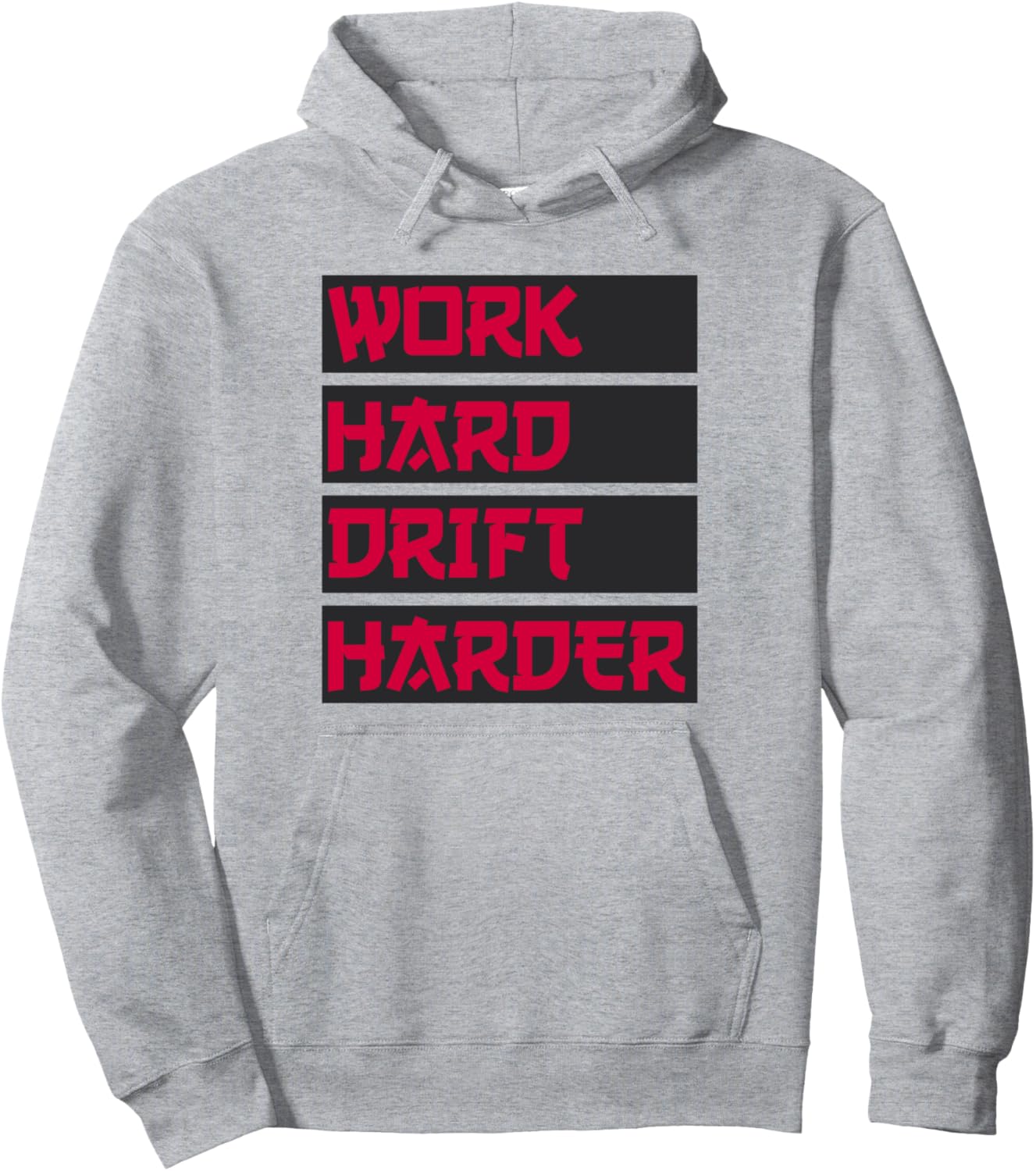 

РАБОТАЙ УСЕРДНО, ДРИФТИ ЕЩЕ УСЕРДНЕЕ. Толстовка для фанатов дрифта и тюнинга японских автомобилей Automotive Tuning And Motorsport Kings, серый