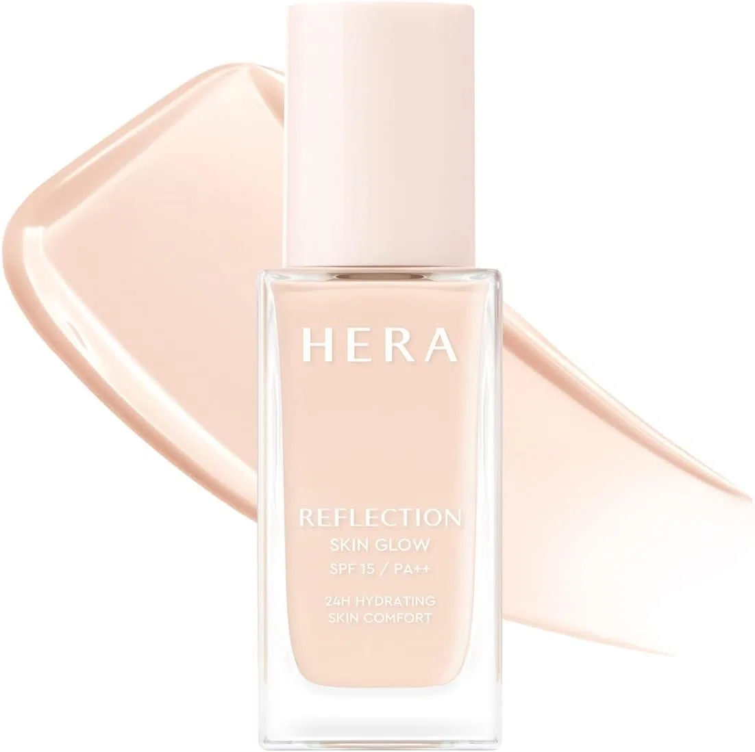Тональная основа жидкая Hera Reflection Skin Rough Foundation 17C1 30 г, оттенок петаловый айвори