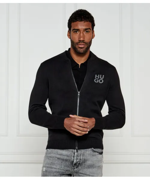 

Свитер Солоу Regular fit Hugo, черный