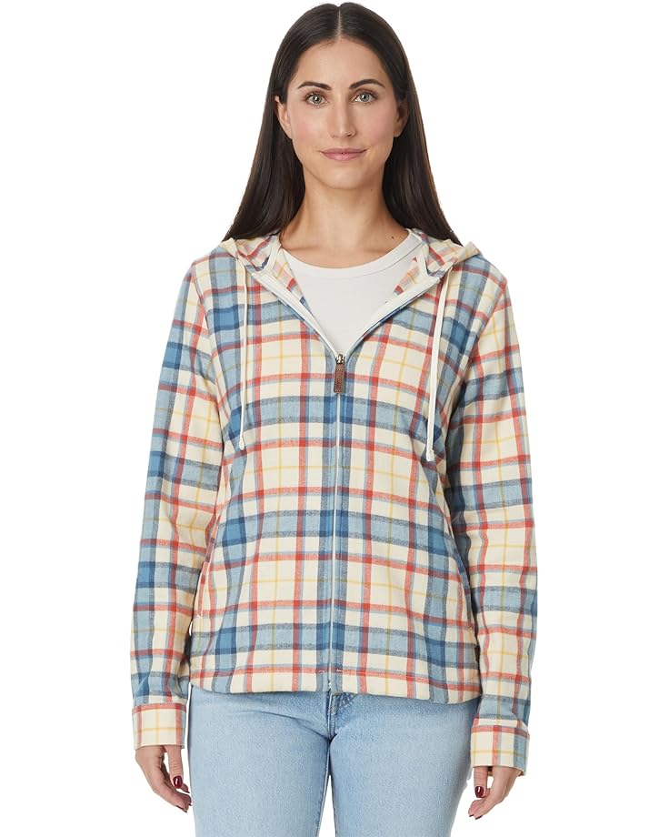 

Худи L.L.Bean Scotch Plaid Flannel Relaxed Fit Hoodie, цвет Bean of Freeport Cream