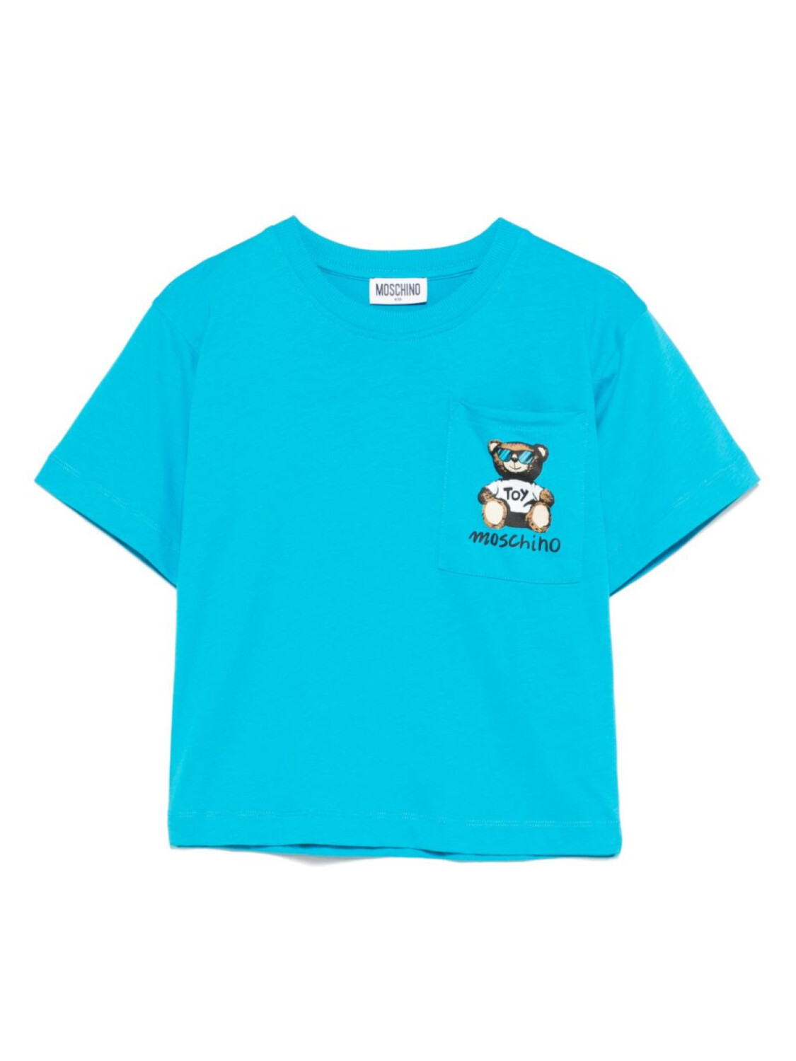 

Moschino Kids футболка с узором Teddy Bear, синий