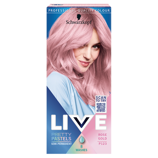 

Крем-краска для волос P123 розовое золото, 1 упаковка. Live Pretty pastels, цвет p123 rose gold