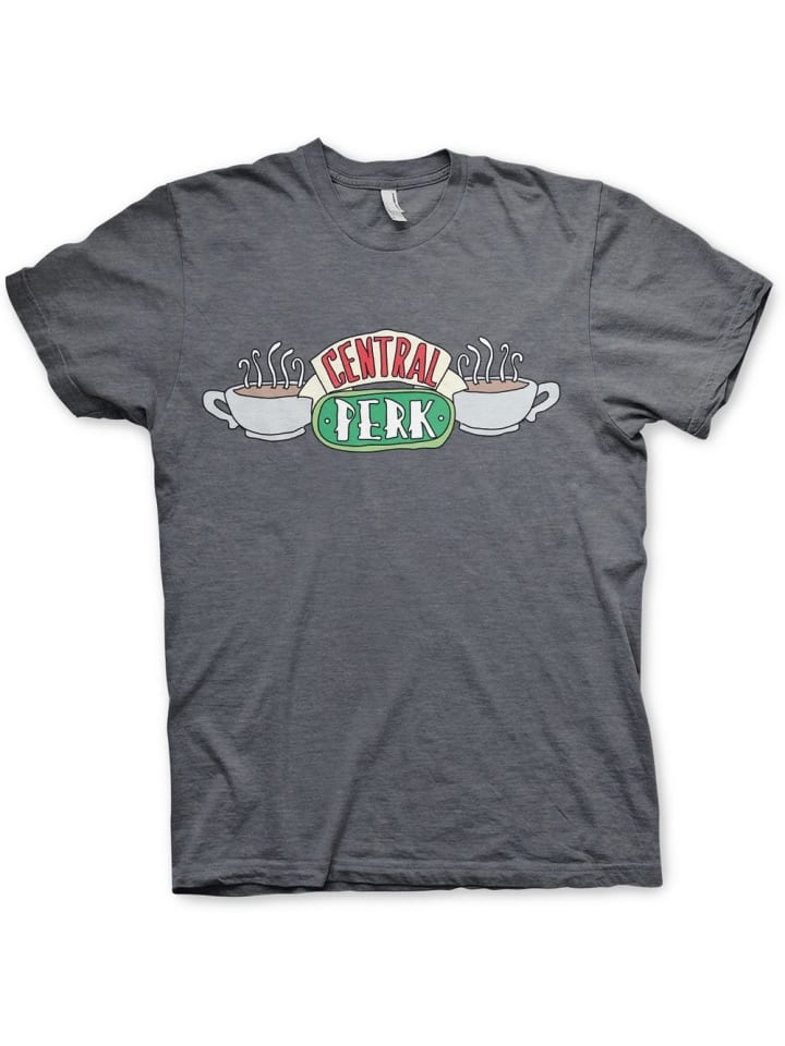

Футболка Central Perk T-Shirt серого цвета Friends, Серый, Футболка Central Perk T-Shirt серого цвета Friends