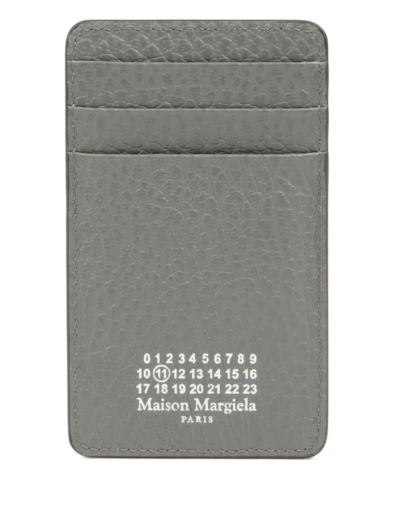

Maison Margiela кожаный картхолдер, серый