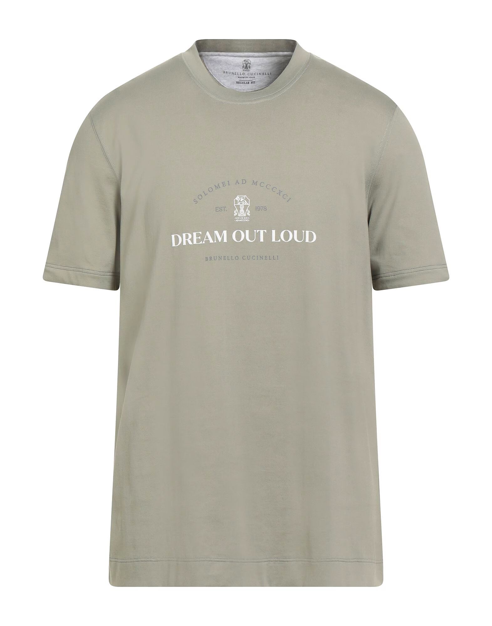 

Футболка Brunello Cucinelli, серо-зеленый