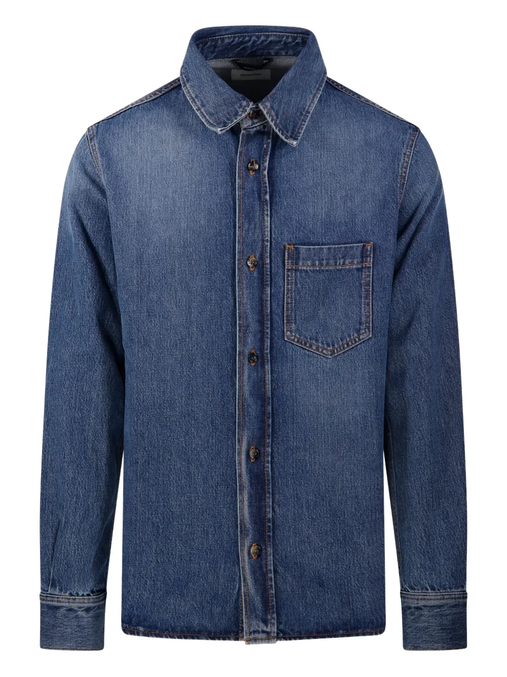 

Джинсовая рубашка на пуговицах Haikure, синий