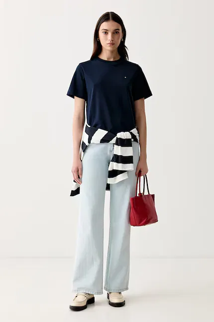 Футболка с коротким рукавом женская Tommy Hilfiger, синий — фото 2