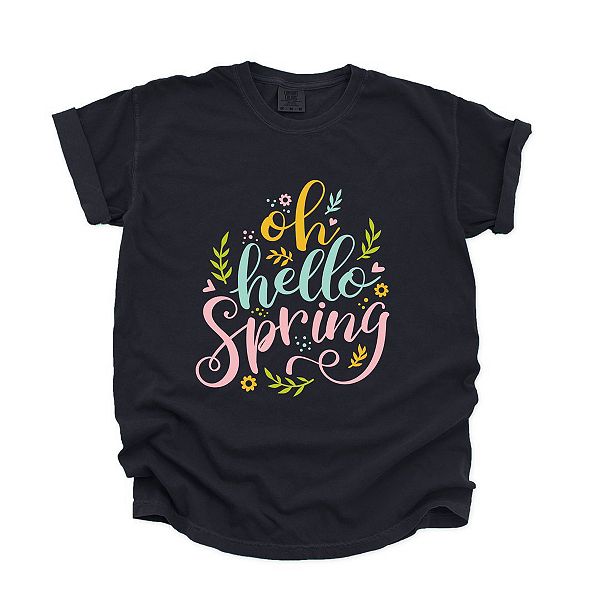 

Футболка Oh hello spring garment dyed Simply Sage Market, Black