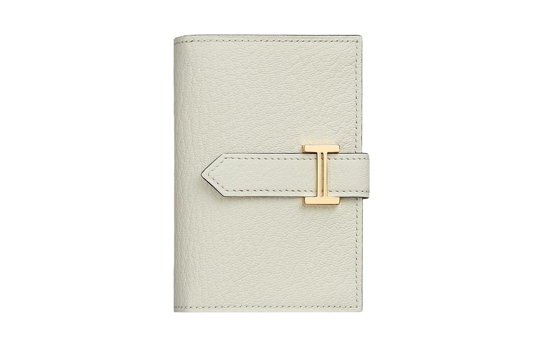 

HERMES Кошелёк Bearn Chevre Mysore Goatskin Mini Women's 0T Mushroom White