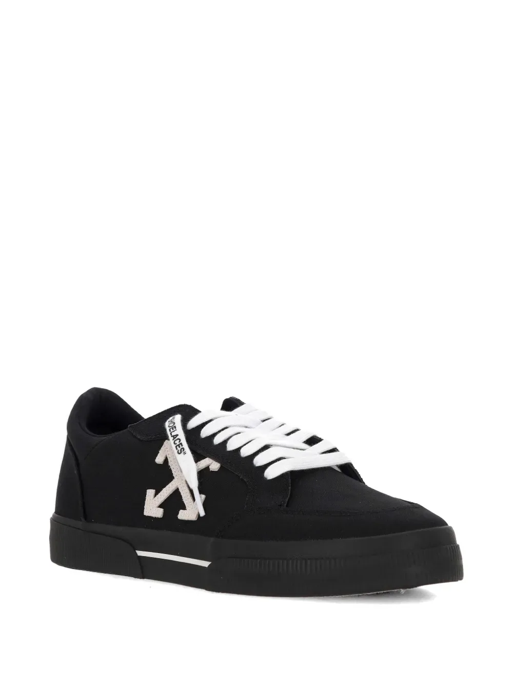 Кеды из вулканизированного холста OFF-WHITE, черный — фото 2