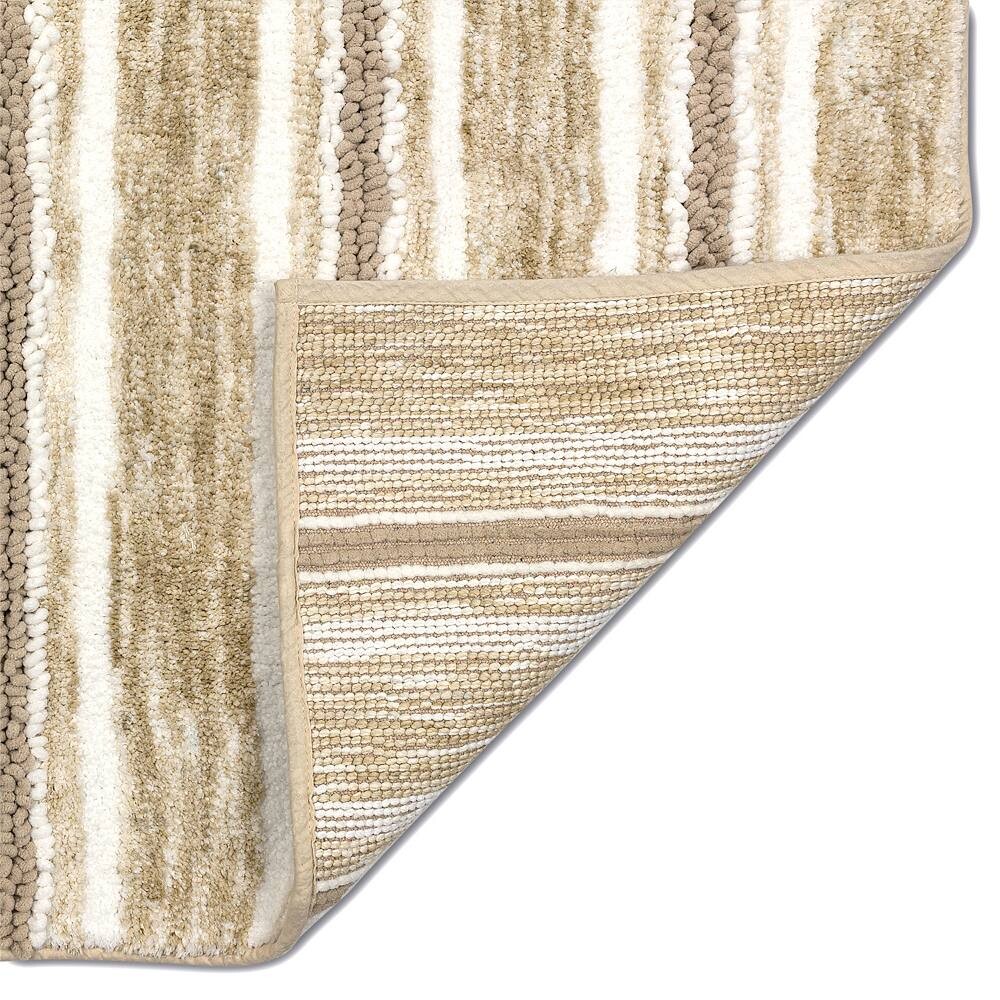 

Текстурный полосатый коврик для ванной Sonoma Goods For Life, цвет Linen