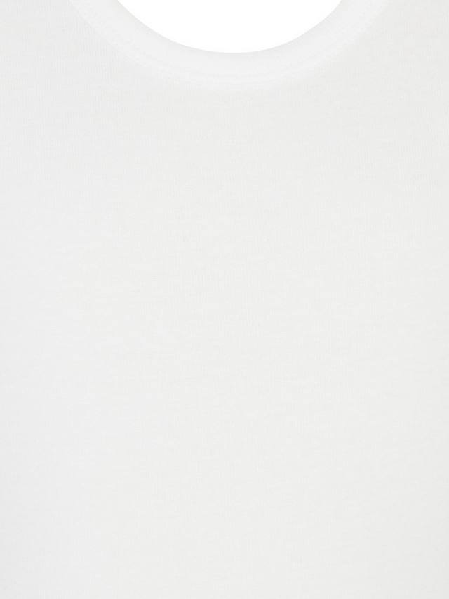 Детская футболка-майка с короткими рукавами John Lewis, Pack of 3, White — фото 3