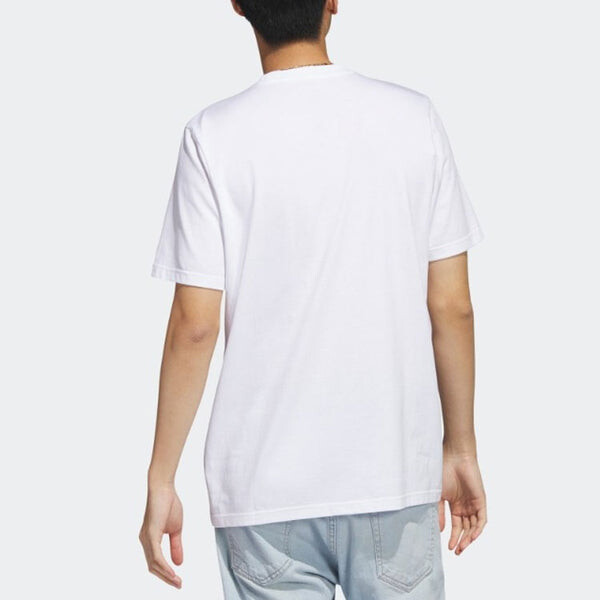Футболка adidas Sport Optimist Sun Logo Sportswear Graphic Tee 'White', белый — фото 3