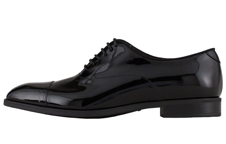 

Туфли-оксфорды из лакированной кожи Emporio Armani