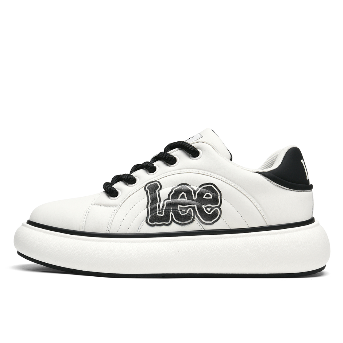 

Lee Низкие скейтерские кроссовки мужские черно-белые, цвет Black White