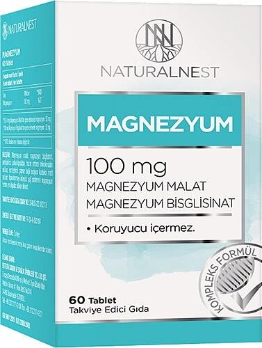 

Naturalnest Магний 100 мг 60 таблеток