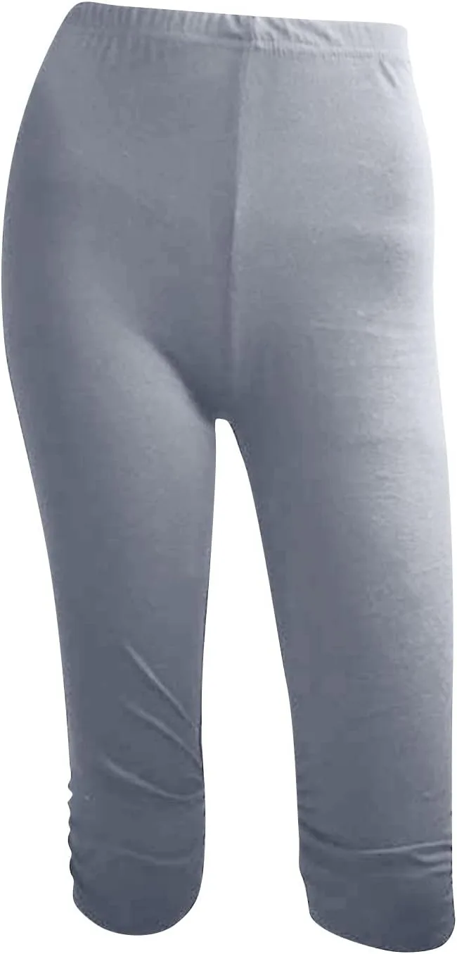 Женские капри-леггинсы до колена High Waisted для тренировок и йоги — фото 3
