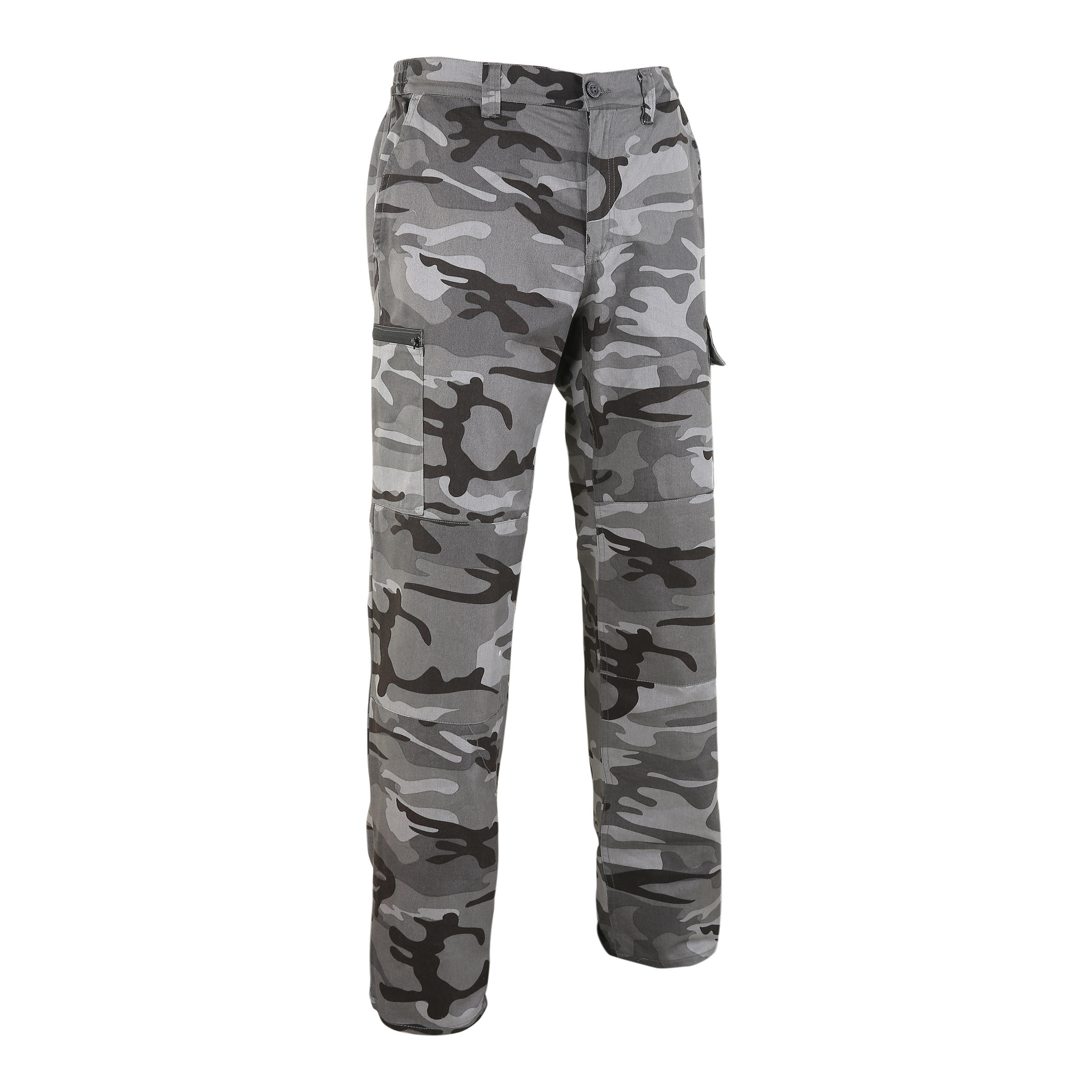 

ПРОЧНЫЕ БРЮКИ-ГРУЗОВЫЕ STEPPE 300 CAMOUFLAGE WOODLAND ЧЕРНЫЕ Solognac