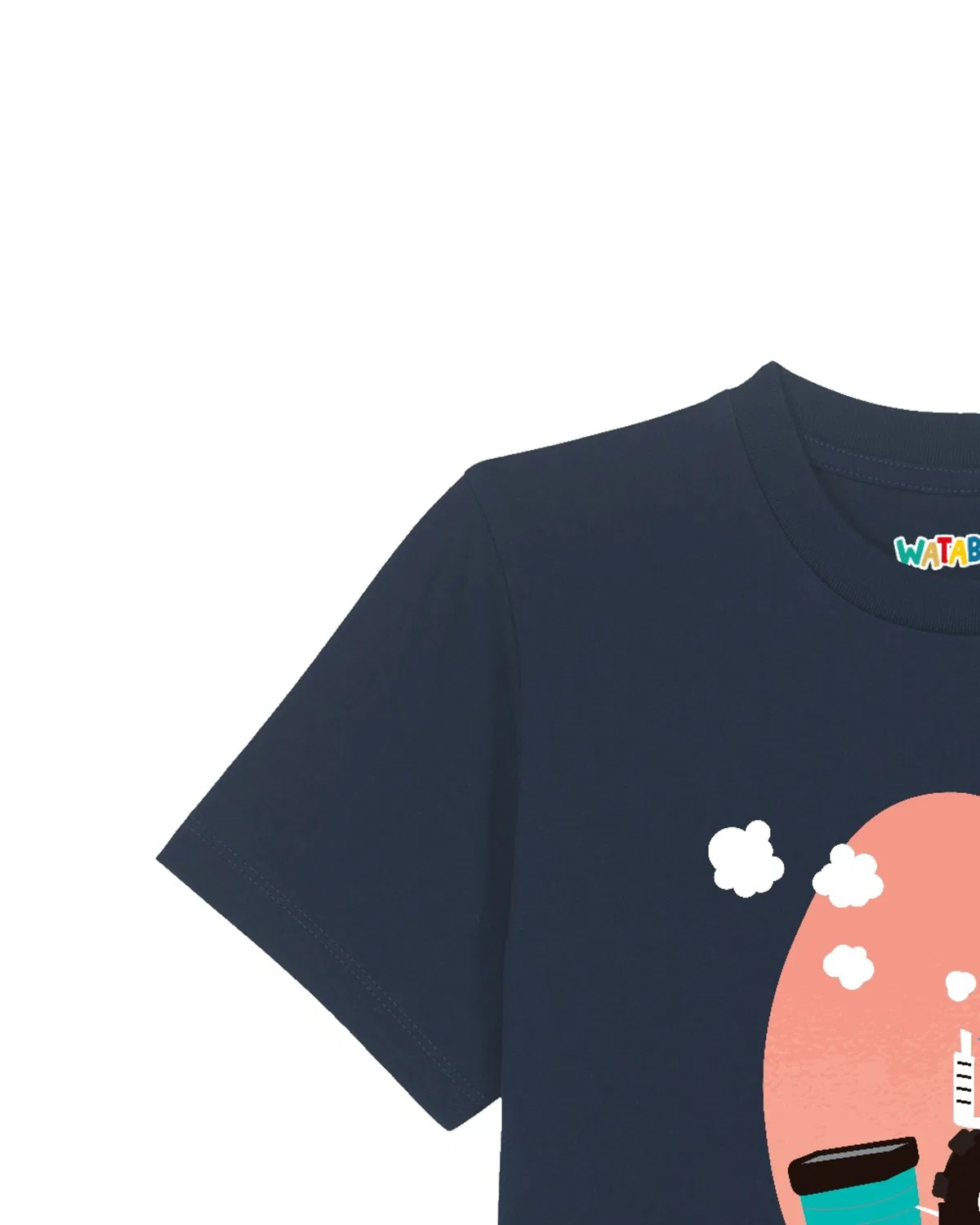 Футболка 'Traktor' Watabout.Kids, Navy/Turquoise — фото 3