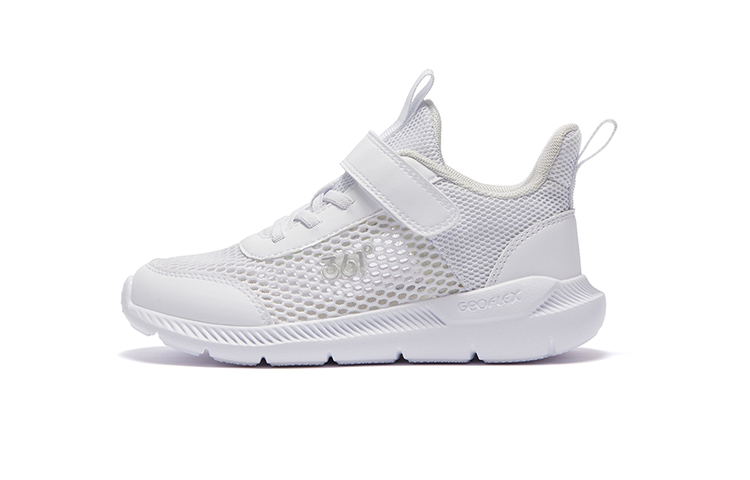 

361°KIDS Амортизация отскок износостойкие дышащие противоскользящие низкие детские беговые кроссовки white silver kids'