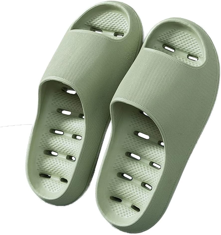 

Шлепанцы Rojeam Cloud для женщин и мужчин, с открытым носком, из материала EVA, быстросохнущие, нескользящие, мягкие домашние тапочки для дома и улицы, зеленый