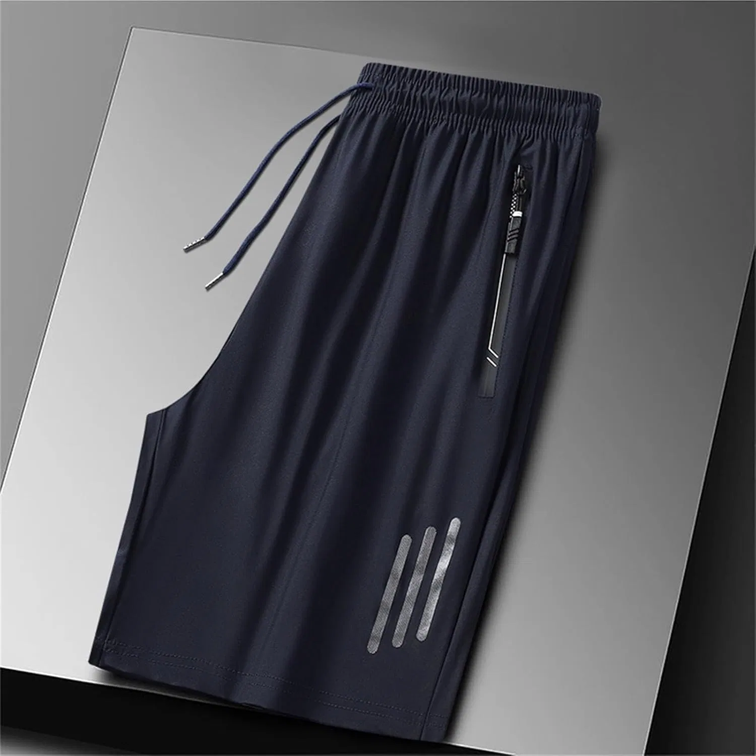 Шорты Active Ice Silk, Quick-Dry, Unisex, B11 Dark Blue — фото 4
