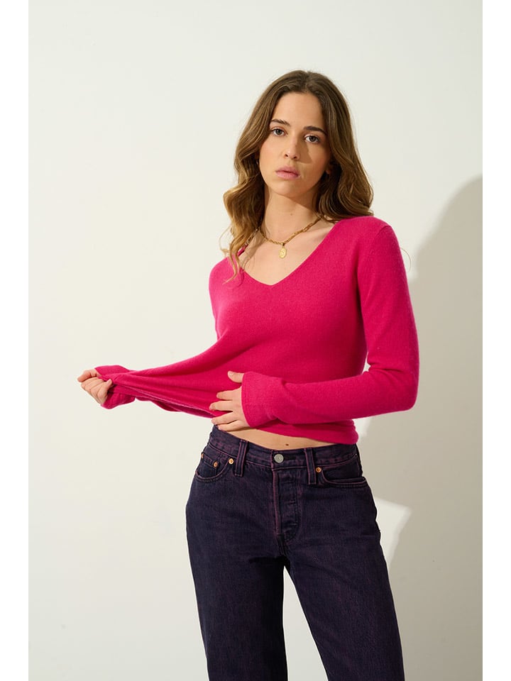 

Кашемировый пуловер AUTHENTIC CASHMERE, розовый