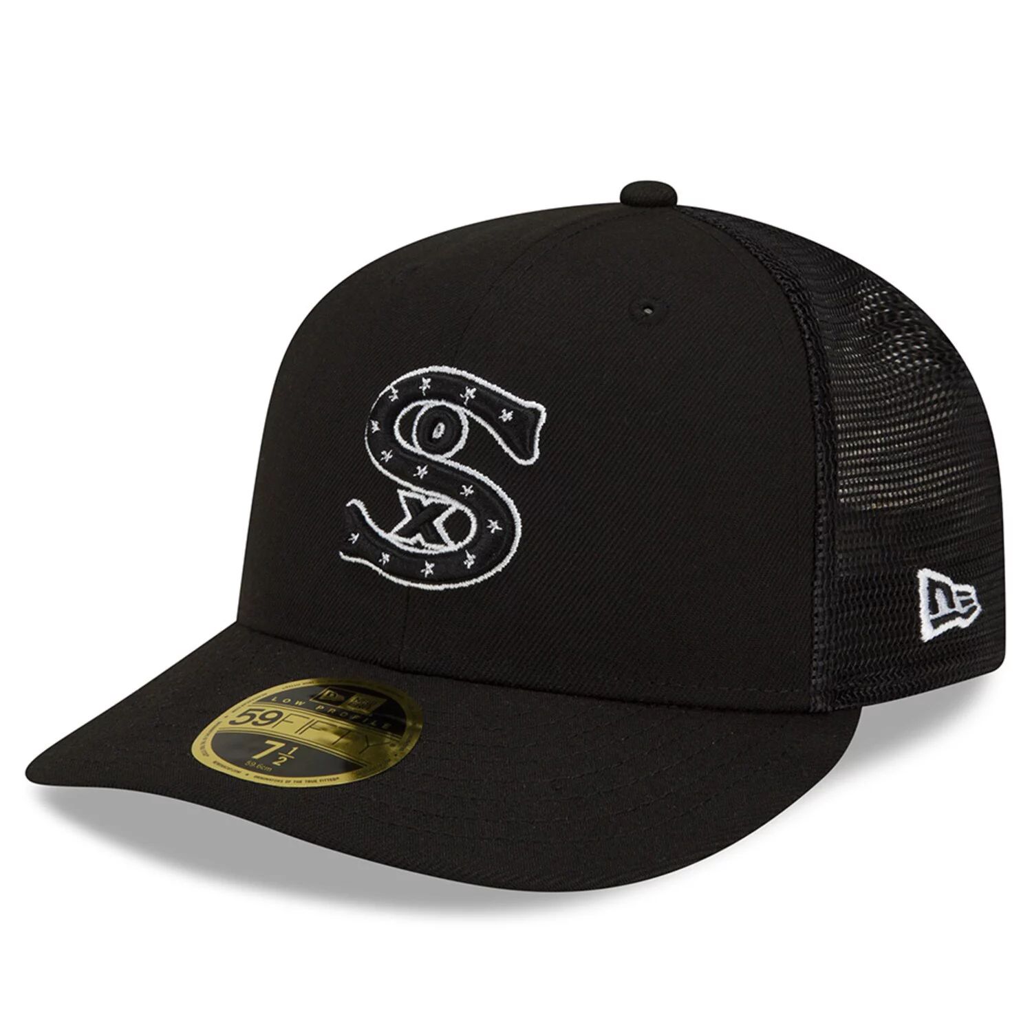 

Мужская бейсболка New Era Black Chicago White Sox 2022, тренировочная команда с низким профилем 59FIFTY, облегающая шляпа