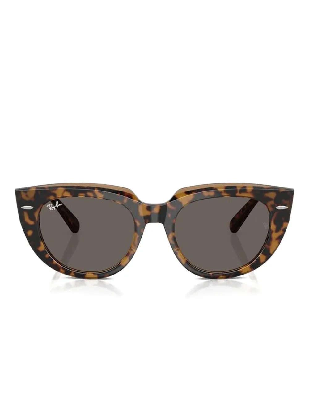 

Солнцезащитные очки «кошачий глаз» в черепаховой оправе Ray-Ban, коричневый