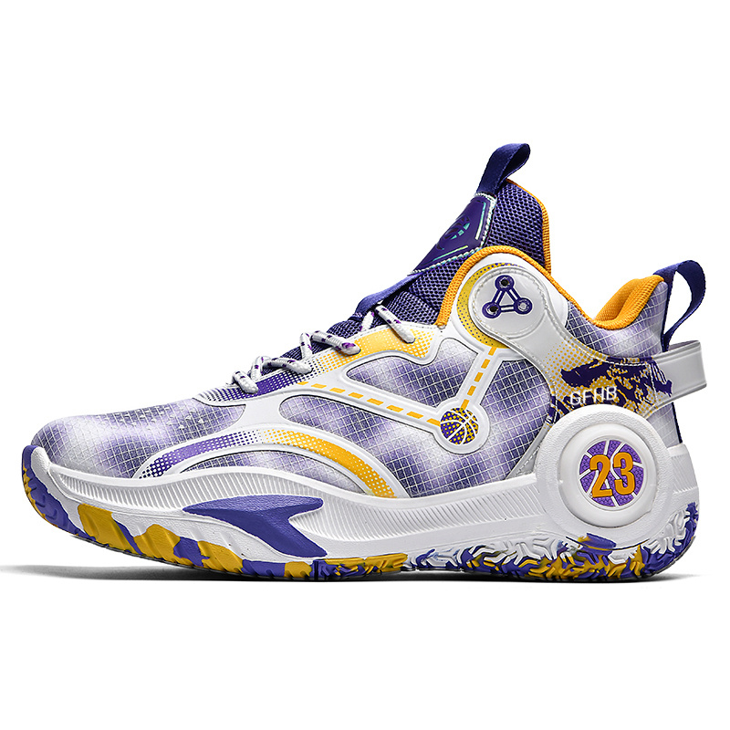 

Износостойкие дышащие кроссовки Mid Top для детей подростков Kung Fu partners, фиолетовый