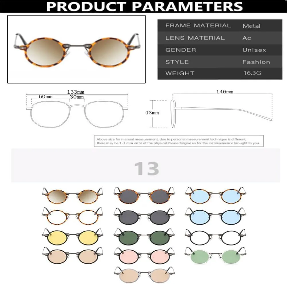 

Ретро-панк круглые солнцезащитные очки для мужчин, маленькая оправа, женские модные винтажные металлические очки с защитой от УФ-излучения UV400 KTUCN, Black Pink