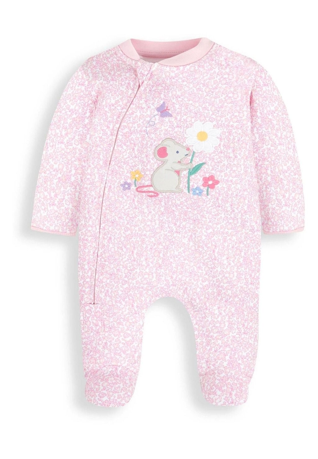 

Комбинезон MOUSE APPLIQUÉ ZIP JoJo Maman Bébé, цвет pink