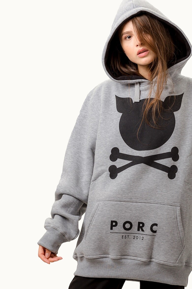

Толстовка с логотипом Porc, черный