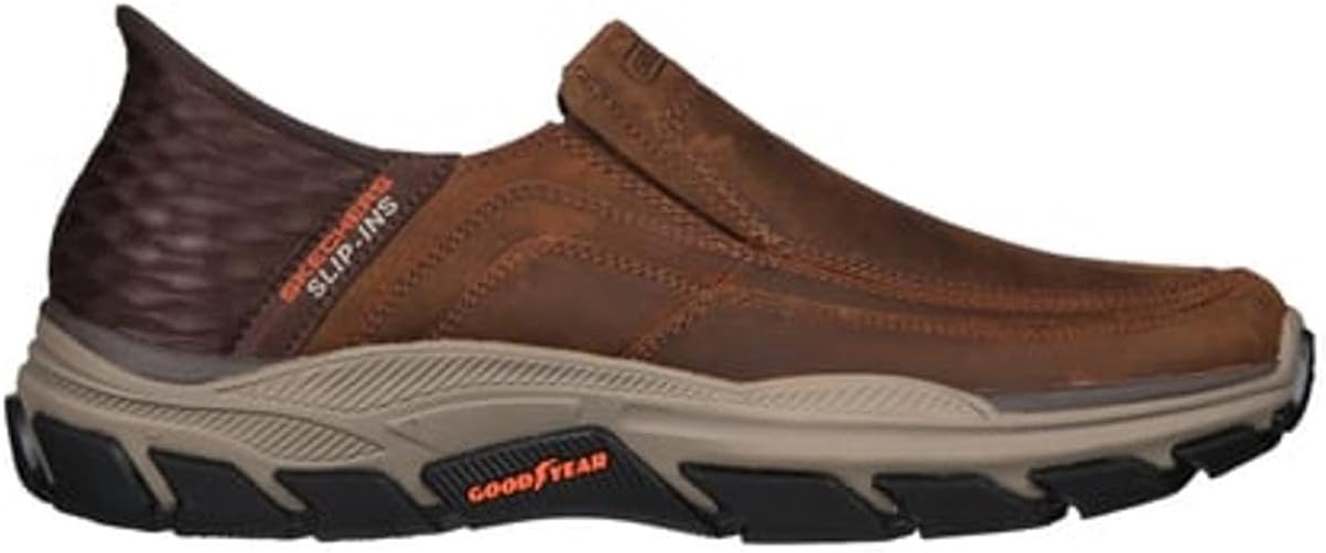 Мужские кроссовки Skechers USA Respected - Elgin 204810, темно-коричневый — фото 4