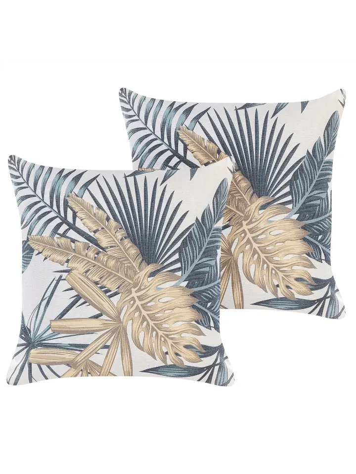 

Декоративная подушка Beliani 2er Set Deko TAGETES, цвет bunt/grün/beige