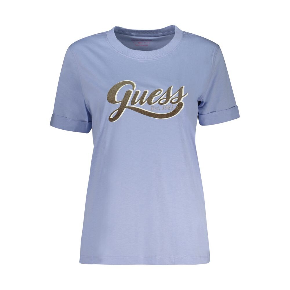 

Светло-голубые хлопковые топ и футболка Guess Shoes