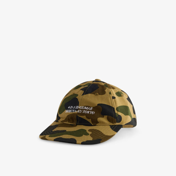 

Бейсболка A Bathing Ape 1St с камуфляжным принтом и регулируемой застежкой, зеленый