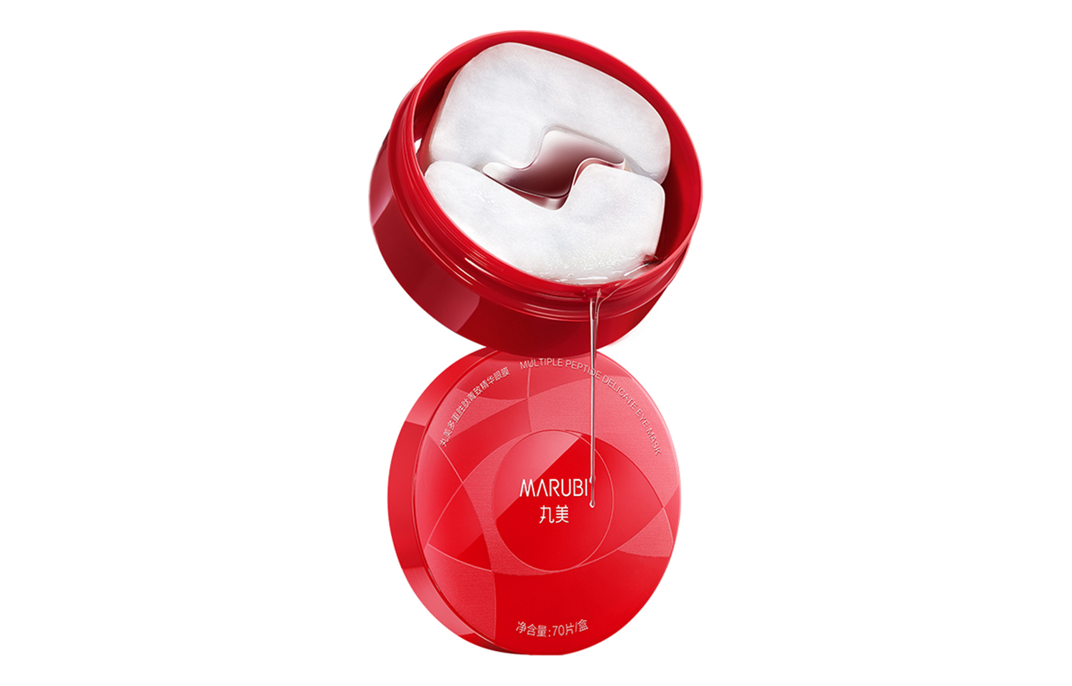 

MARUBI Мультипептидная сыворотка с красной ручкой eye mask укрепляющая, увлажняющая, уменьшающая морщины 70 шт/коробка