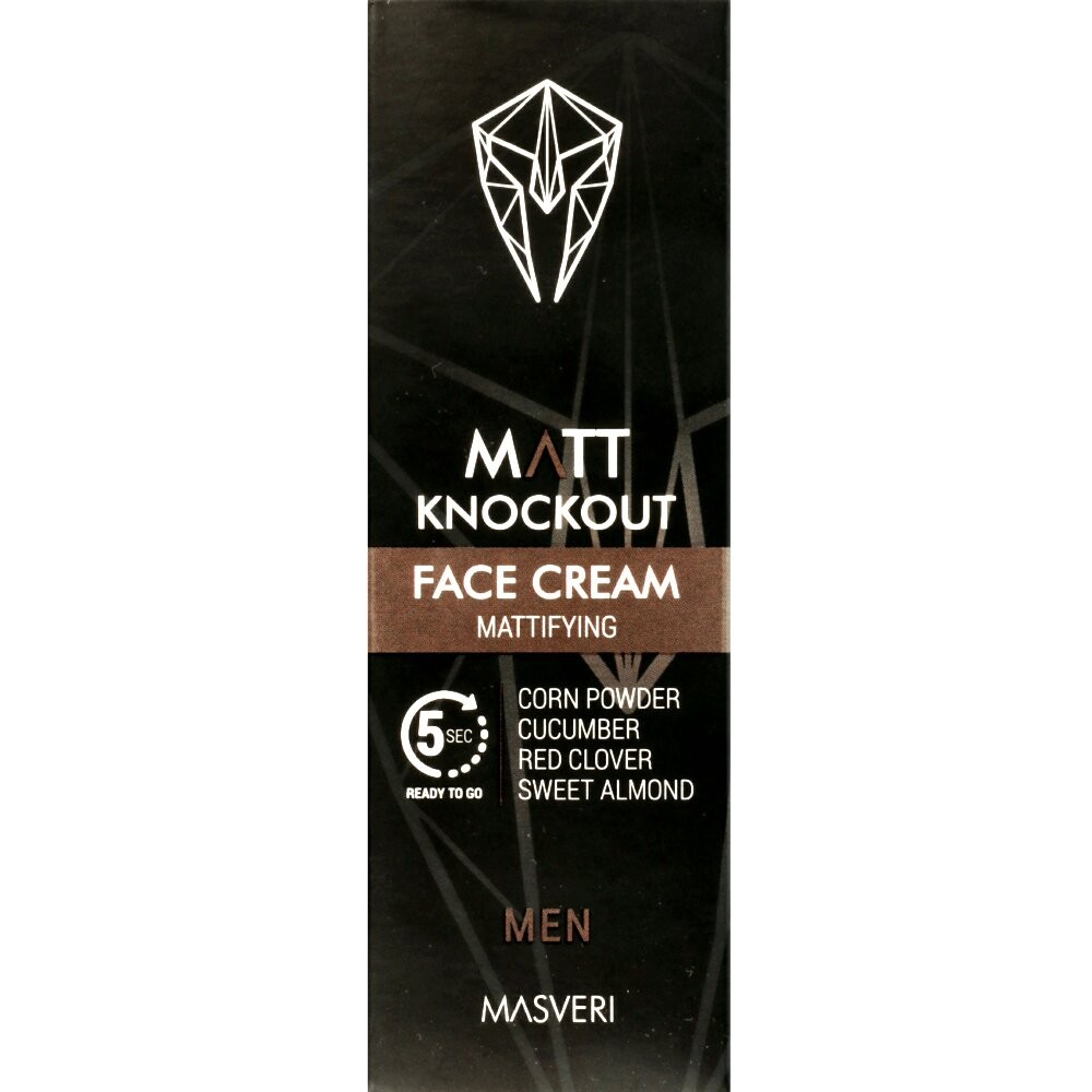 

Masveri - Matt Knockout Cream - Матирующий крем для лица 75мл