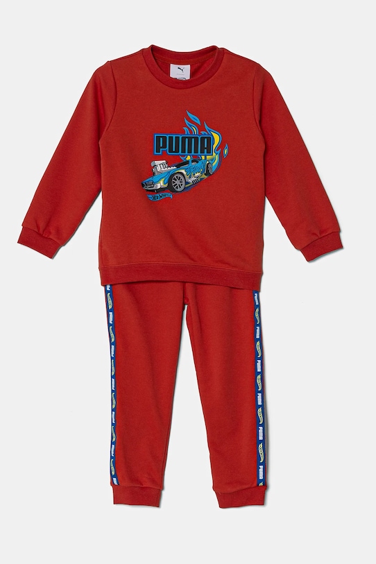 

Детский спортивный костюм X Hot Wheels Minicats Crew Set TR Puma, красный