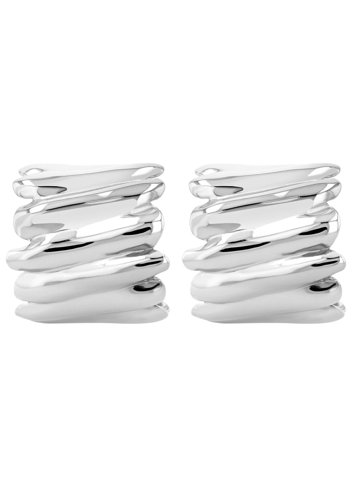 

Adeliás Женские серьги - Серьги-кольца из нержавеющей стали серебристого цвета