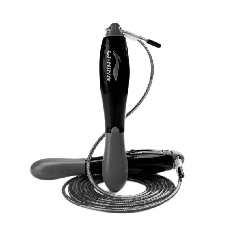 

Электронная скакалка для аэробики и сжигания жира для взрослых с контроллером ABS трос стальная проволока ПВХ примерно 2,8 м LINING, черный